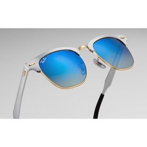 Ray-Ban Clubmaster Aluminum Flash Lenses Gradient